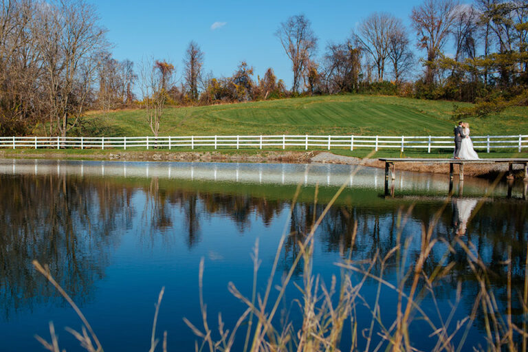Philadelphia outdoor wedding ceremony at a countryside elegant historic estate with beautiful views and luxury landscaping