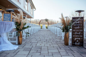 Lancaster PA outdoor wedding ceremony space at luxury wedding venue near Philadelphia