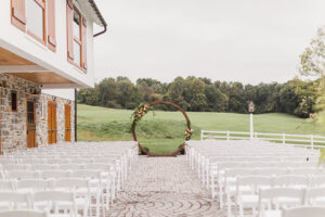 Wedding venue near Philadelphia with outdoor wedding ceremony, waterfront views, luxury landscaping, historic charm and indoor elegant wedding reception