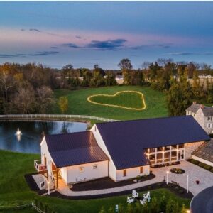 Philadelphia outdoor wedding ceremony at a countryside elegant historic estate with beautiful views and luxury landscaping