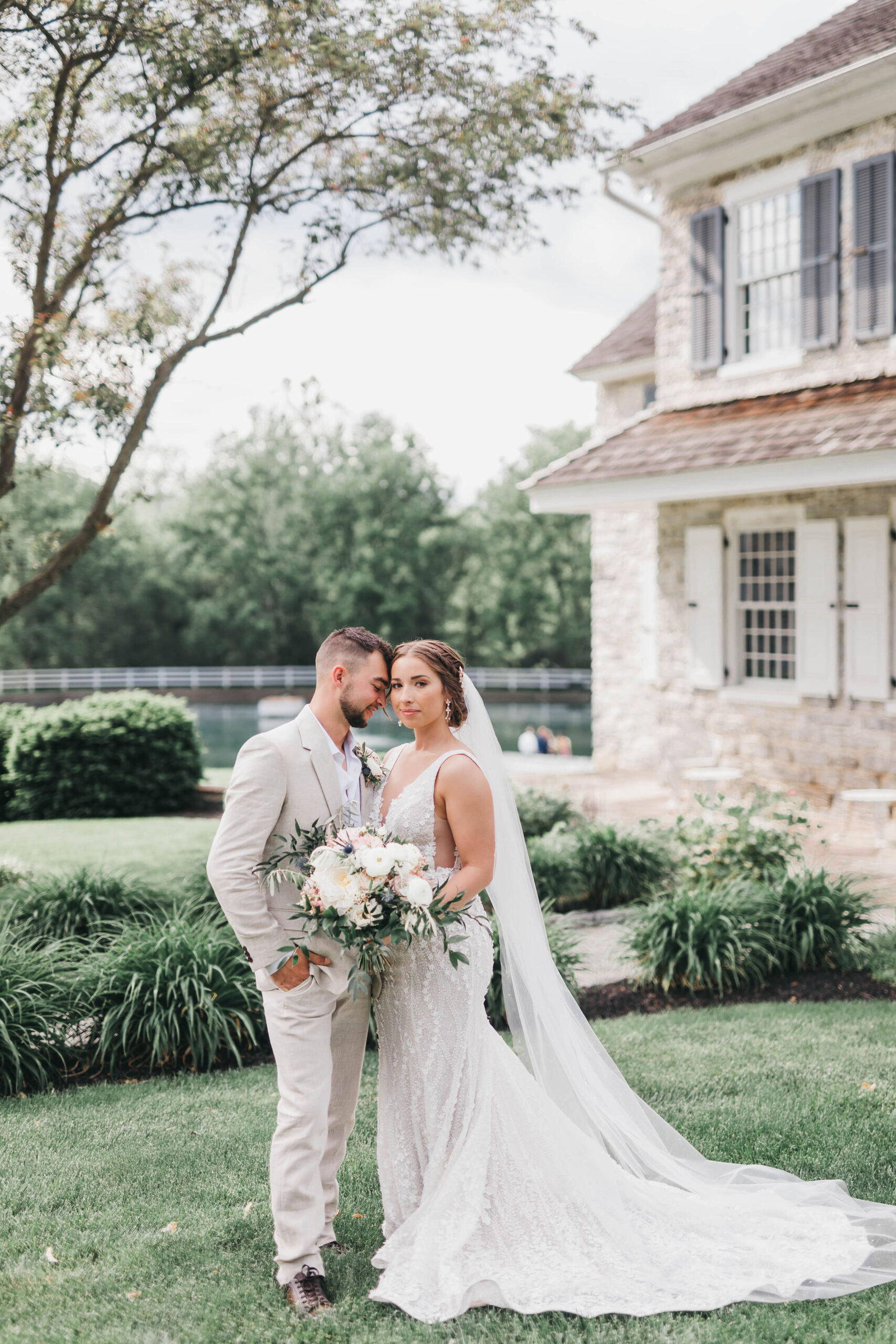 couple getting married at bluestone estate