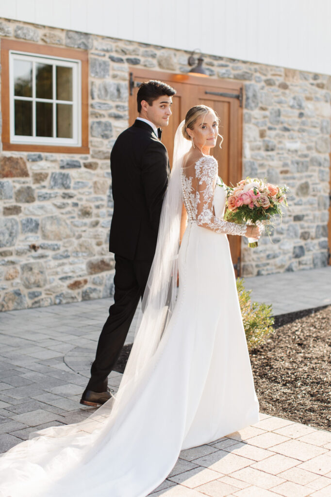 couple after bluestone estate wedding