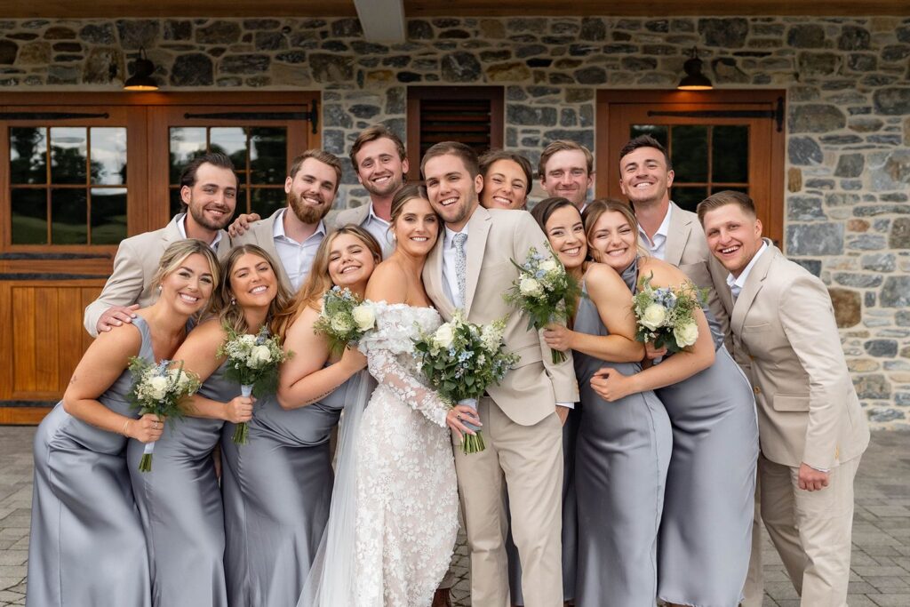 Bridesmaids experience Social anxiety at a wedding near Philadelphia