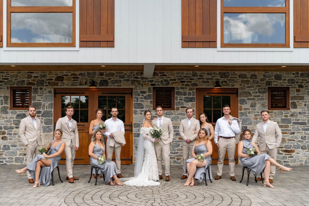 Luxury wedding ceremony flowers at a garden wedding venue in Lancaster PA near Philadelphia