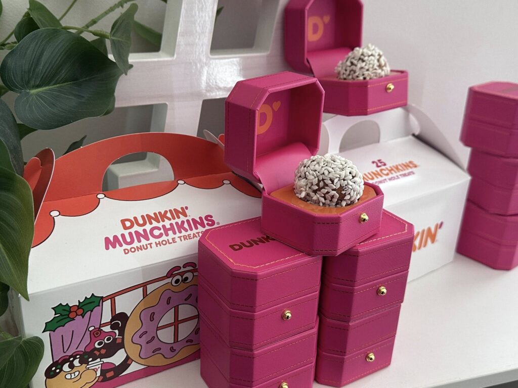 National Proposal Day Dunkin Promotion with Vera Wang