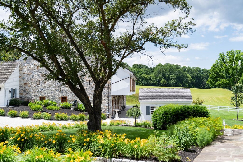 Our beautiful garden wedding venue with acres of natural beauty for outdoor wedding ceremonies near Philladelphia